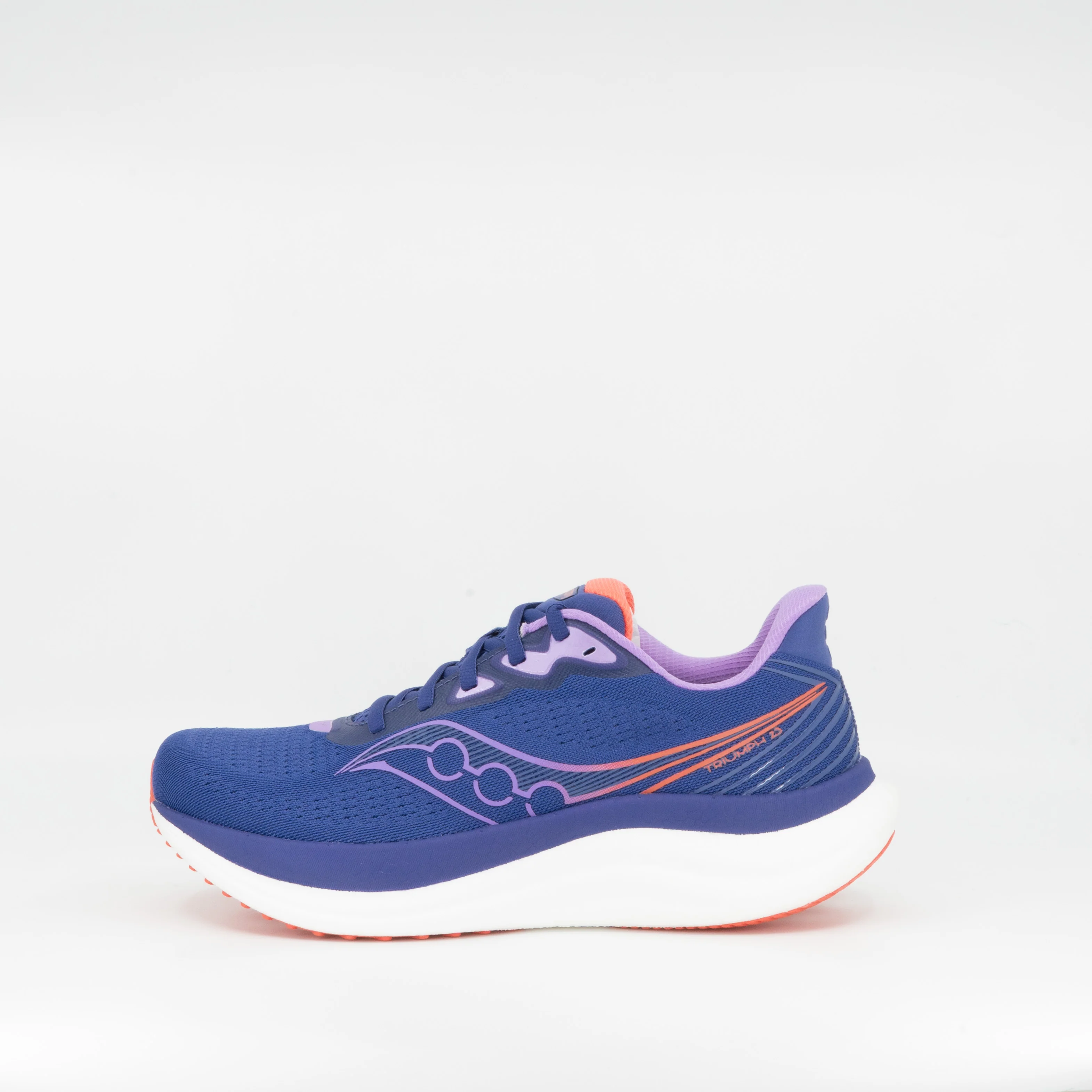 Saucony Triumph 23 (B Standard) Marine/Coral Womens - Image 2