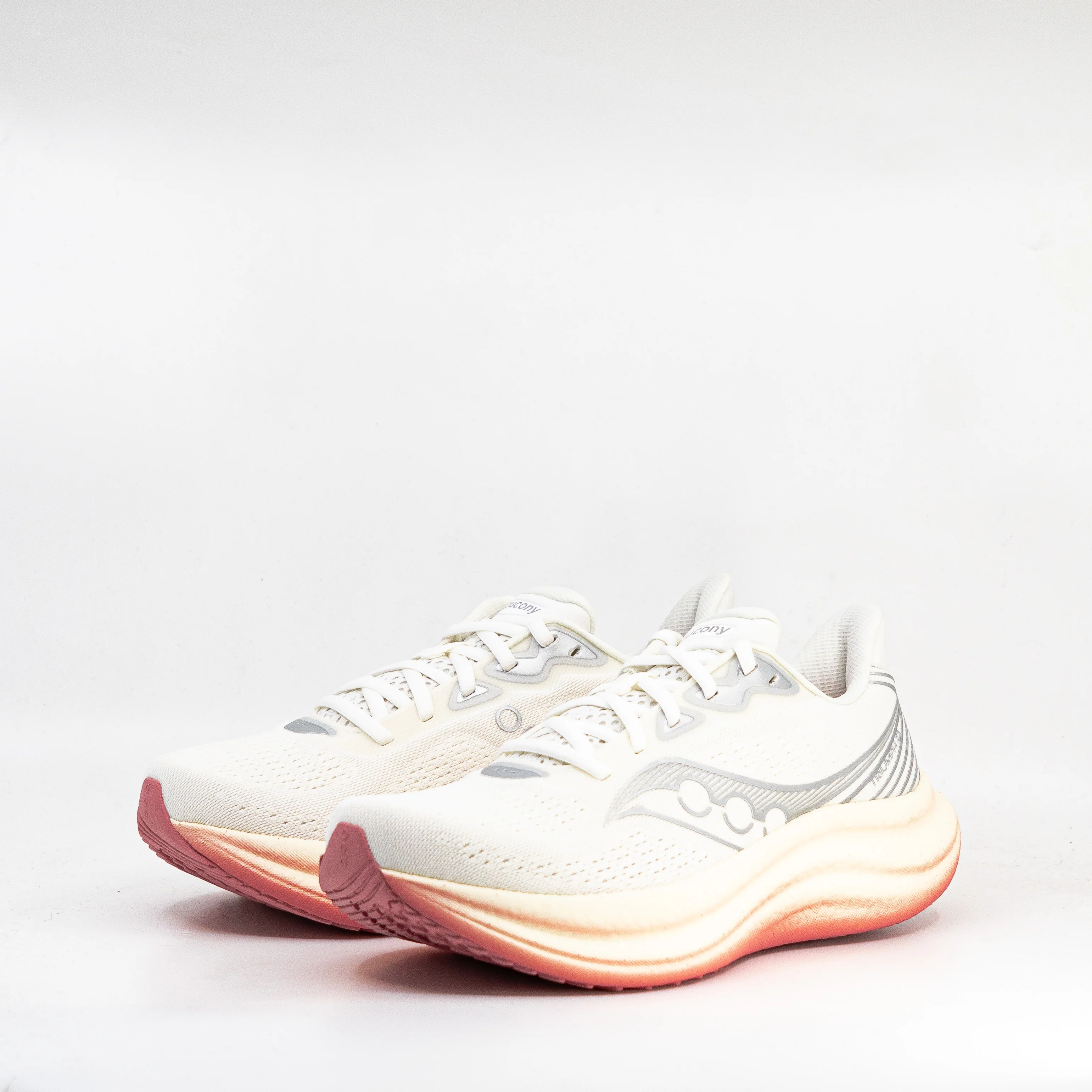 Saucony Triumph 23 (B Standard) Womens Ivory/Mauve