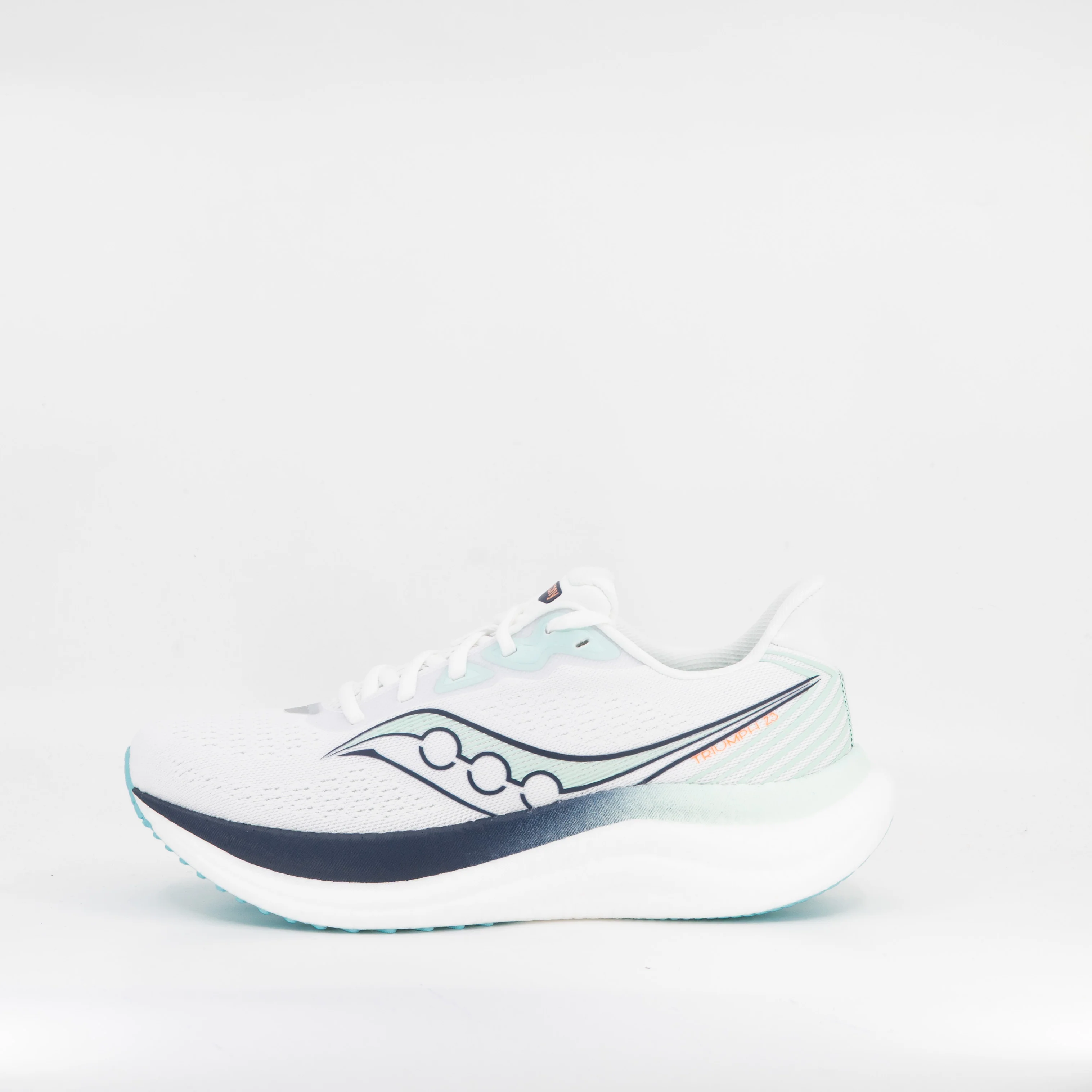 Saucony Triumph 23 (B Standard) Womens White/Navy - Image 2