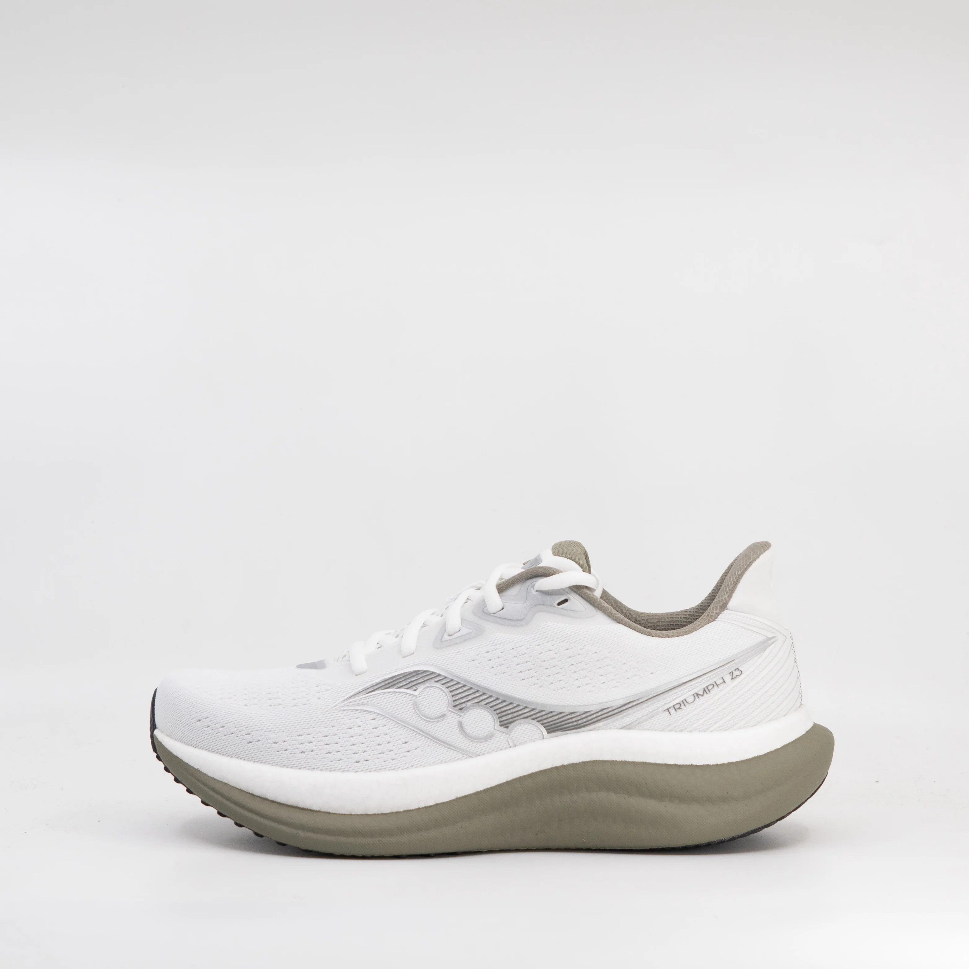 Saucony Triumph 23 (D Standard) Mens White/Laurel - Image 2