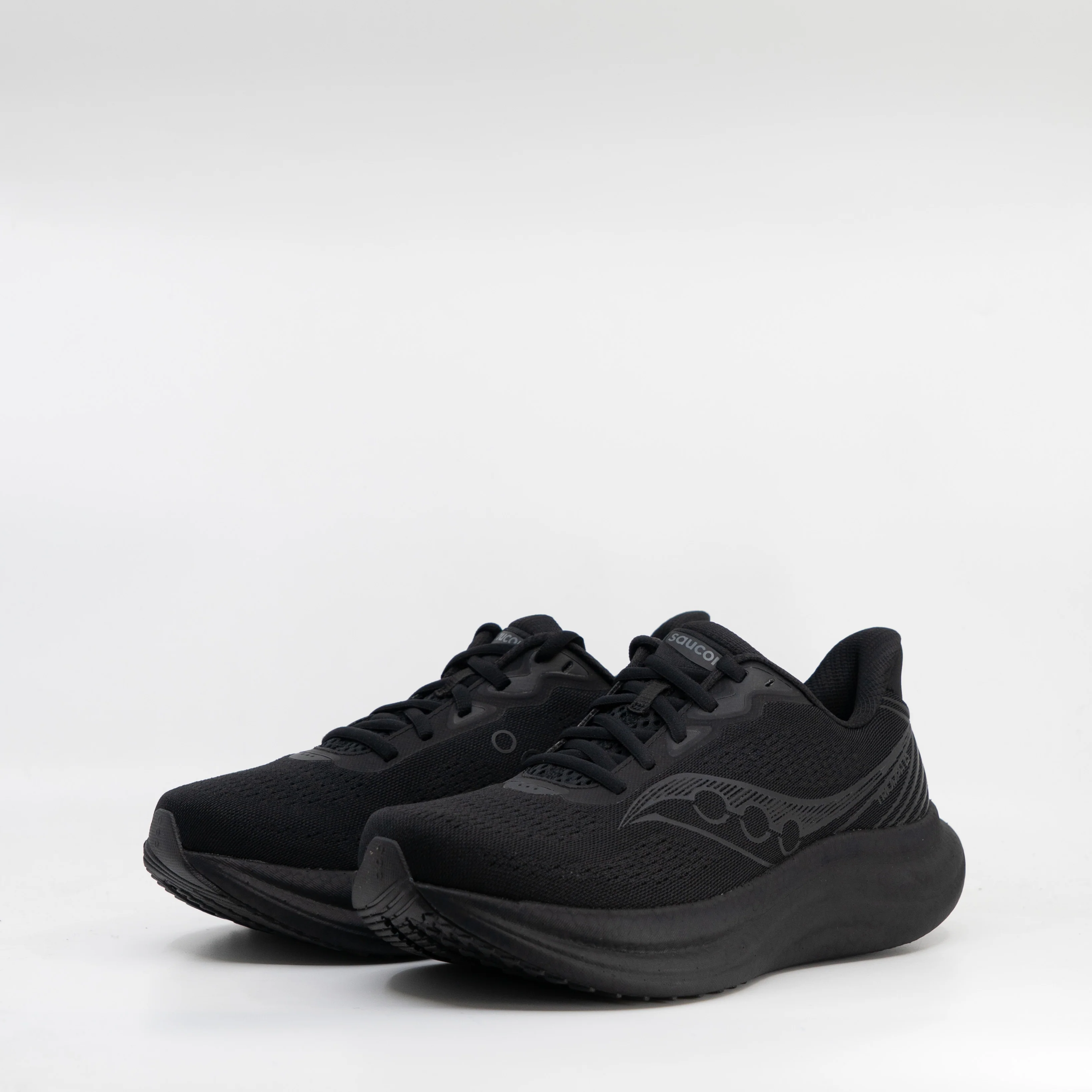 Saucony Triumph 23 (D Wide) Womens Triple Black