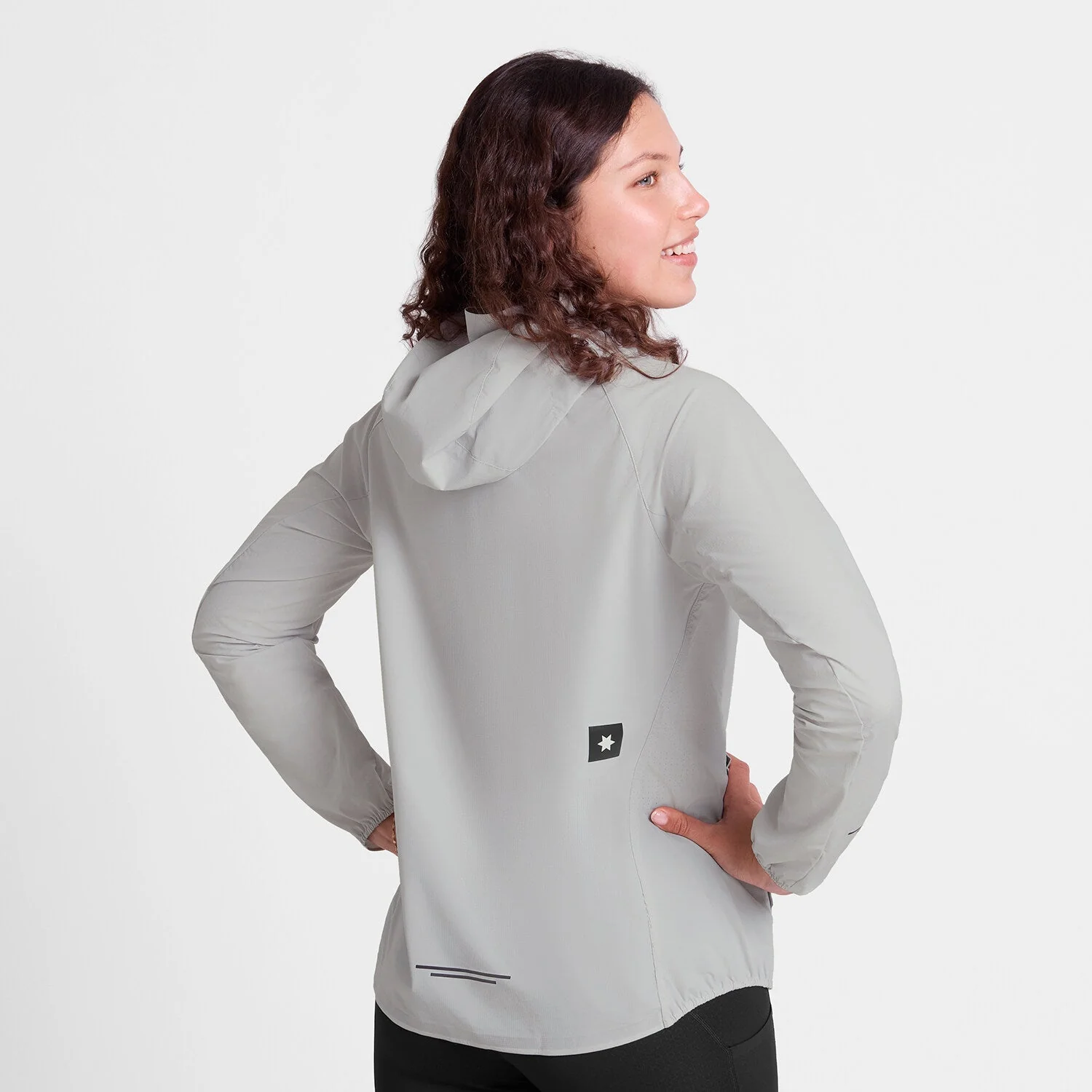 Saysky Clean Pace Flex Hooded Jacket Womens Grey - Image 3