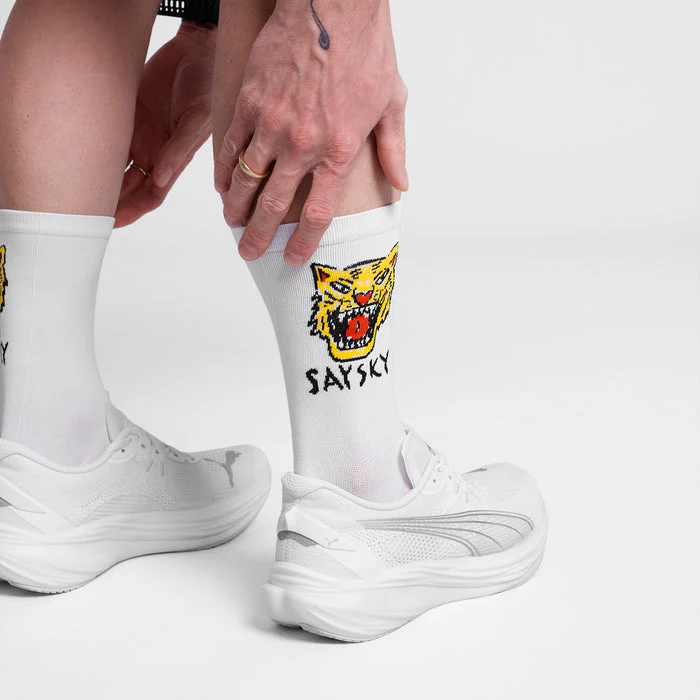 Saysky Combat High Socks White - Image 2