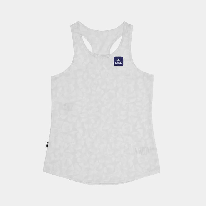 Saysky Flower Combat Singlet Womens White - Image 2