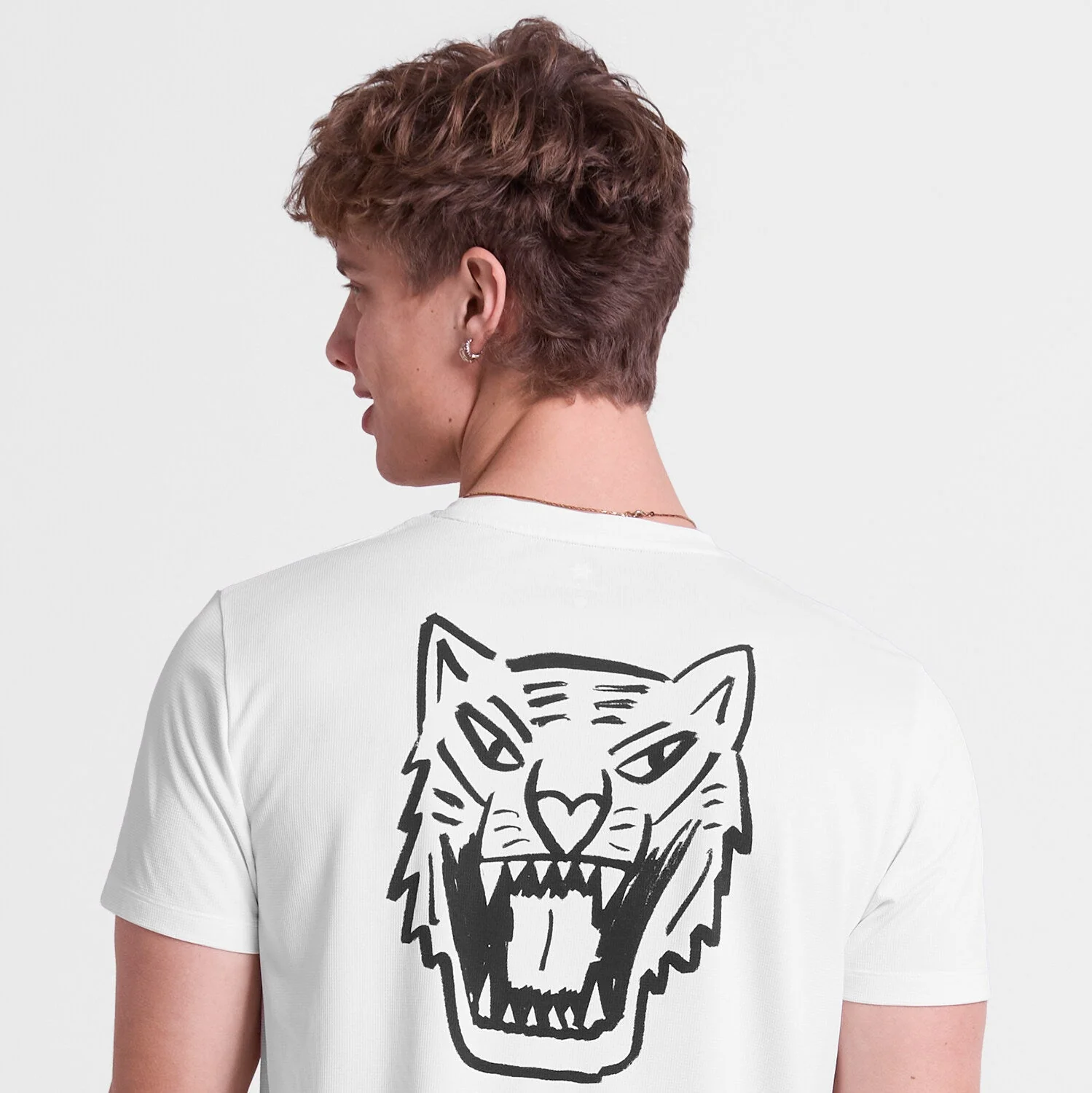 Saysky Tiger Combat Pro T-Shirt Mens White - Image 5