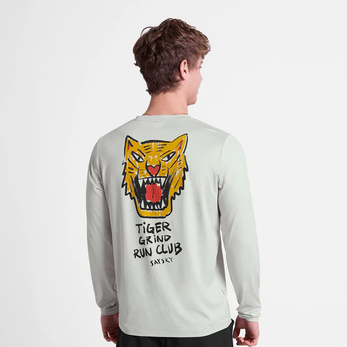 Saysky Tiger Pace Long Sleeve Mens Grey - Image 3