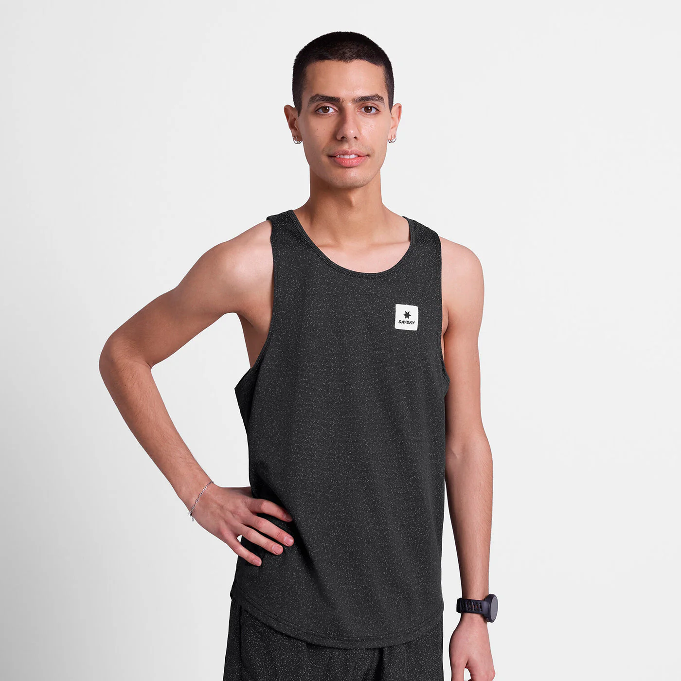 Saysky Universe Combat Singlet Mens Black Universe - Image 4
