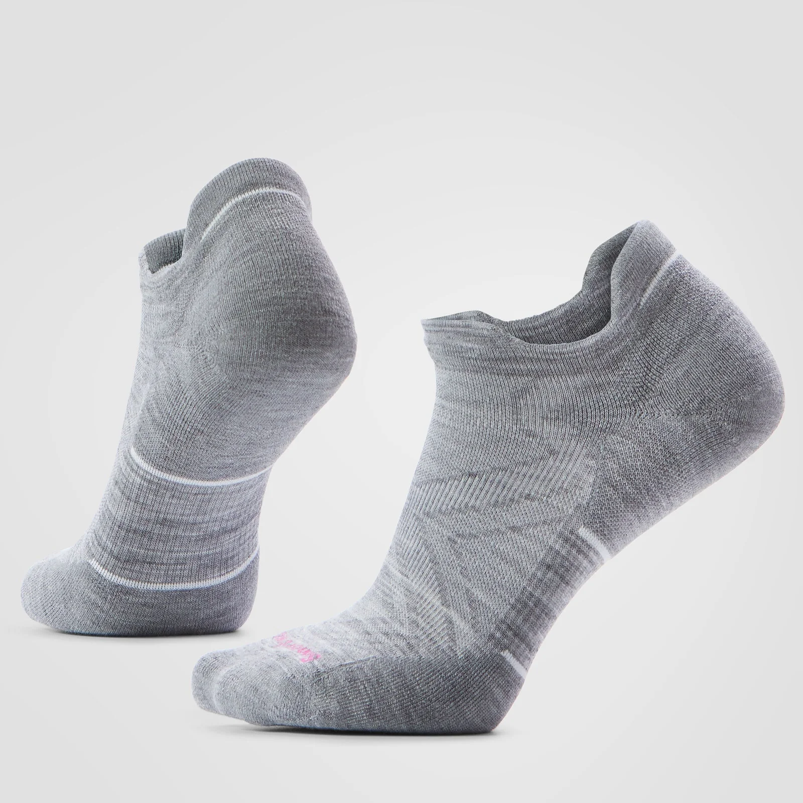 Smartwool Run Targeted Cushion Low Ankle Womens - Light Gray/White