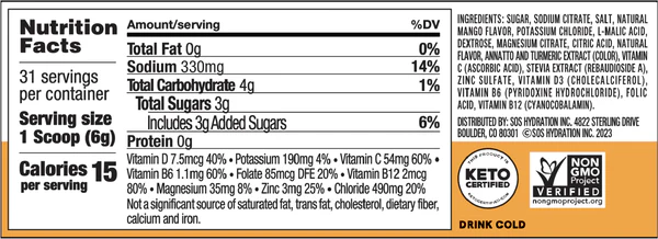 SOS Hydration Tub (31 Serves) - Image 7