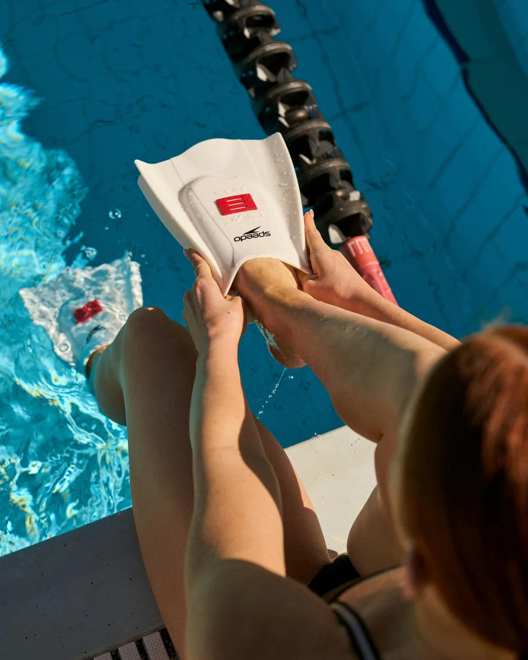 Speedo DMC Elite Fins White/Red - Image 6
