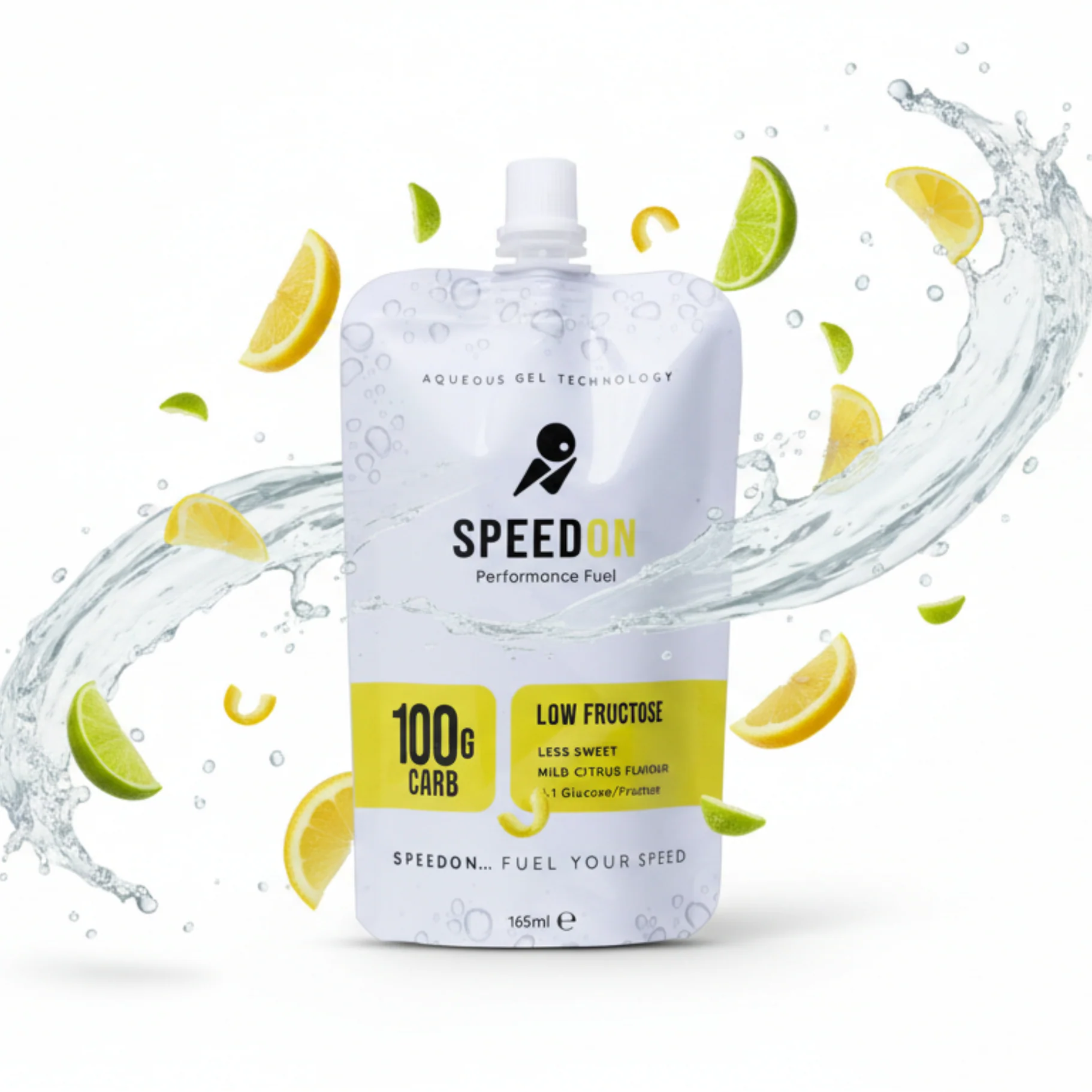 SpeedON Aqueous Gel- 60g Carb- Mild Citrus (Low Fructose)