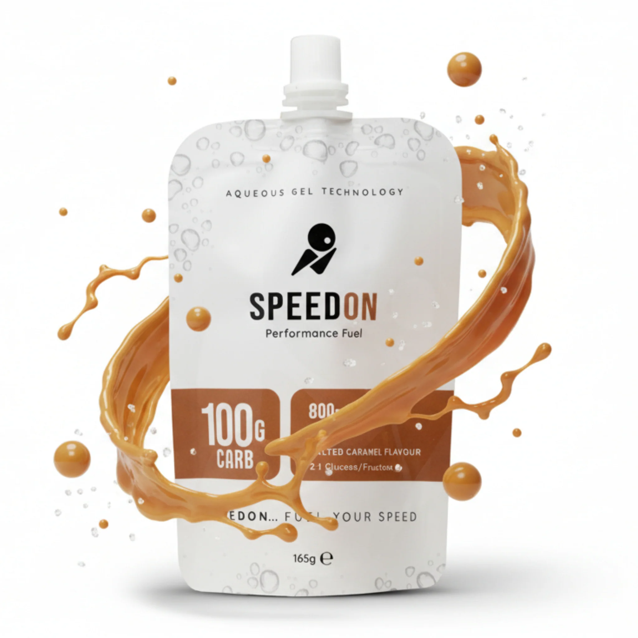 SpeedON Aqueous Gel- 60g Carb- Salted Caramel