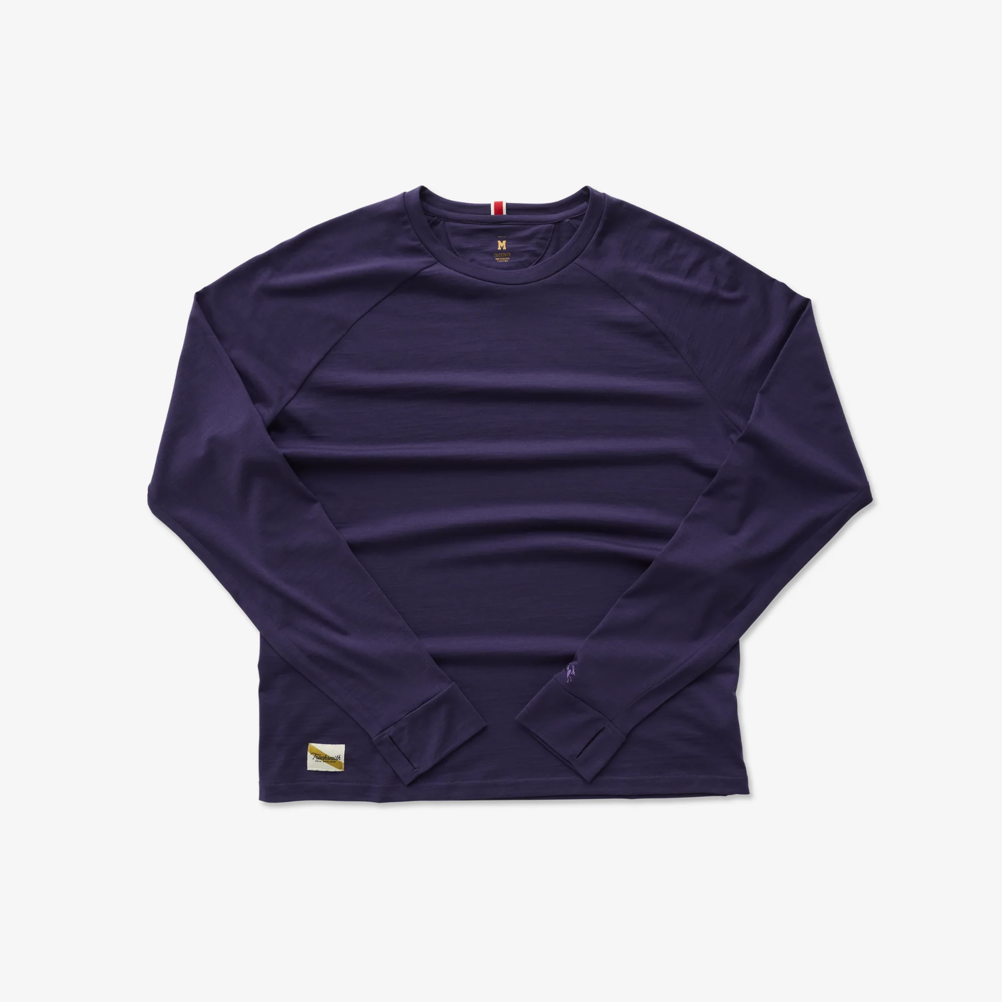 Tracksmith Harrier Long Sleeve Mens Purple Velvet
