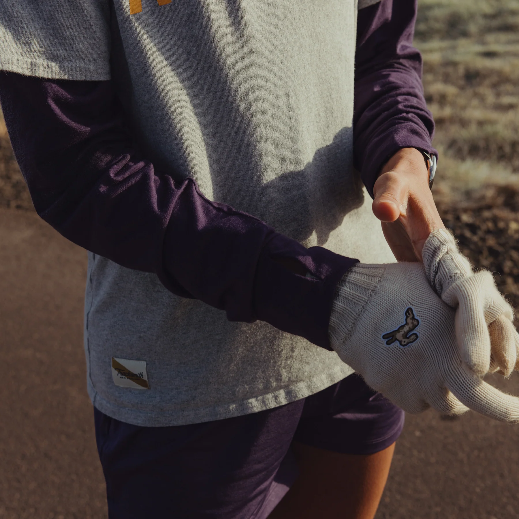 Tracksmith Harrier Long Sleeve Womens Purple Velvet - Image 4