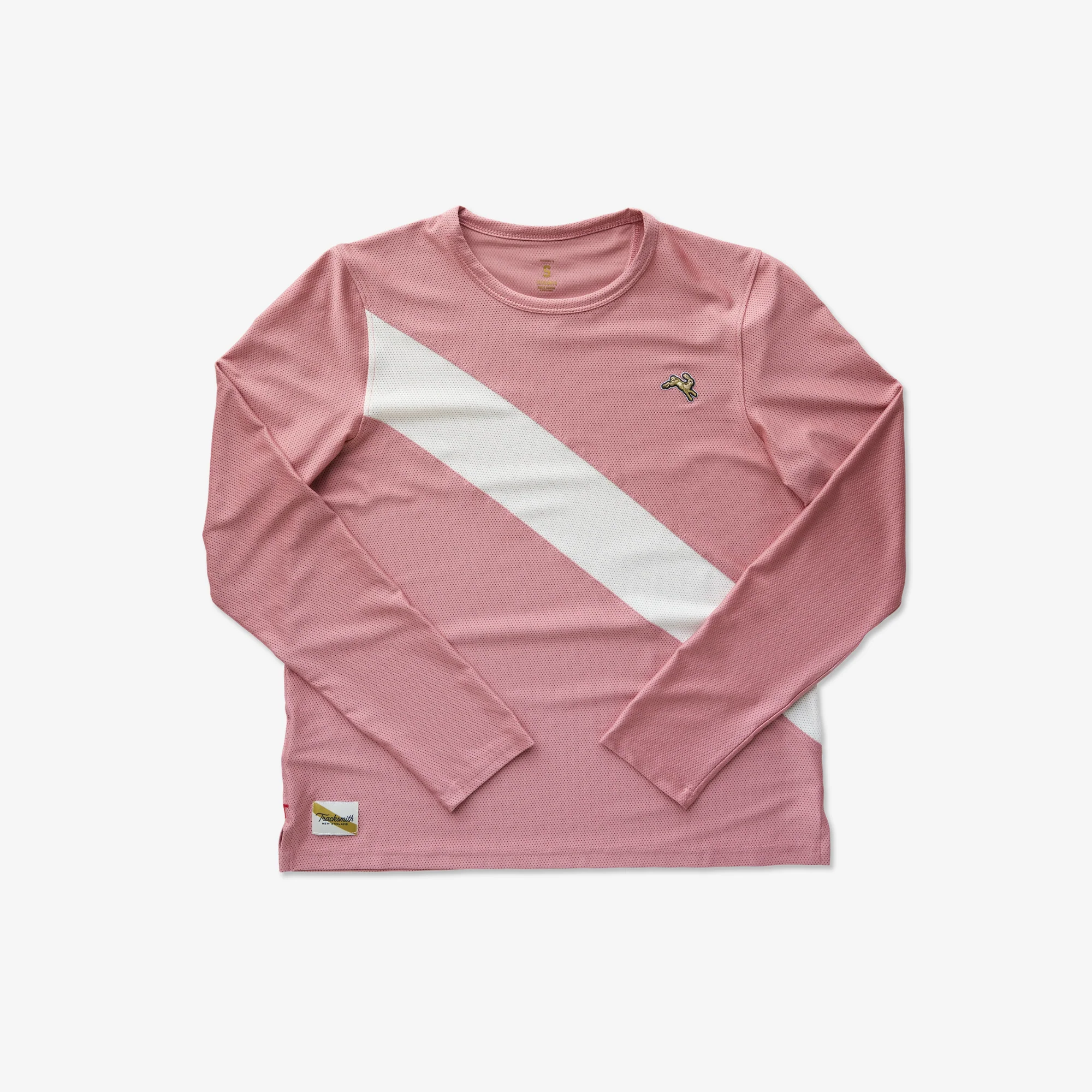 Tracksmith Van Cortlandt Long Sleeve Womens Dusty Rose/Ivory