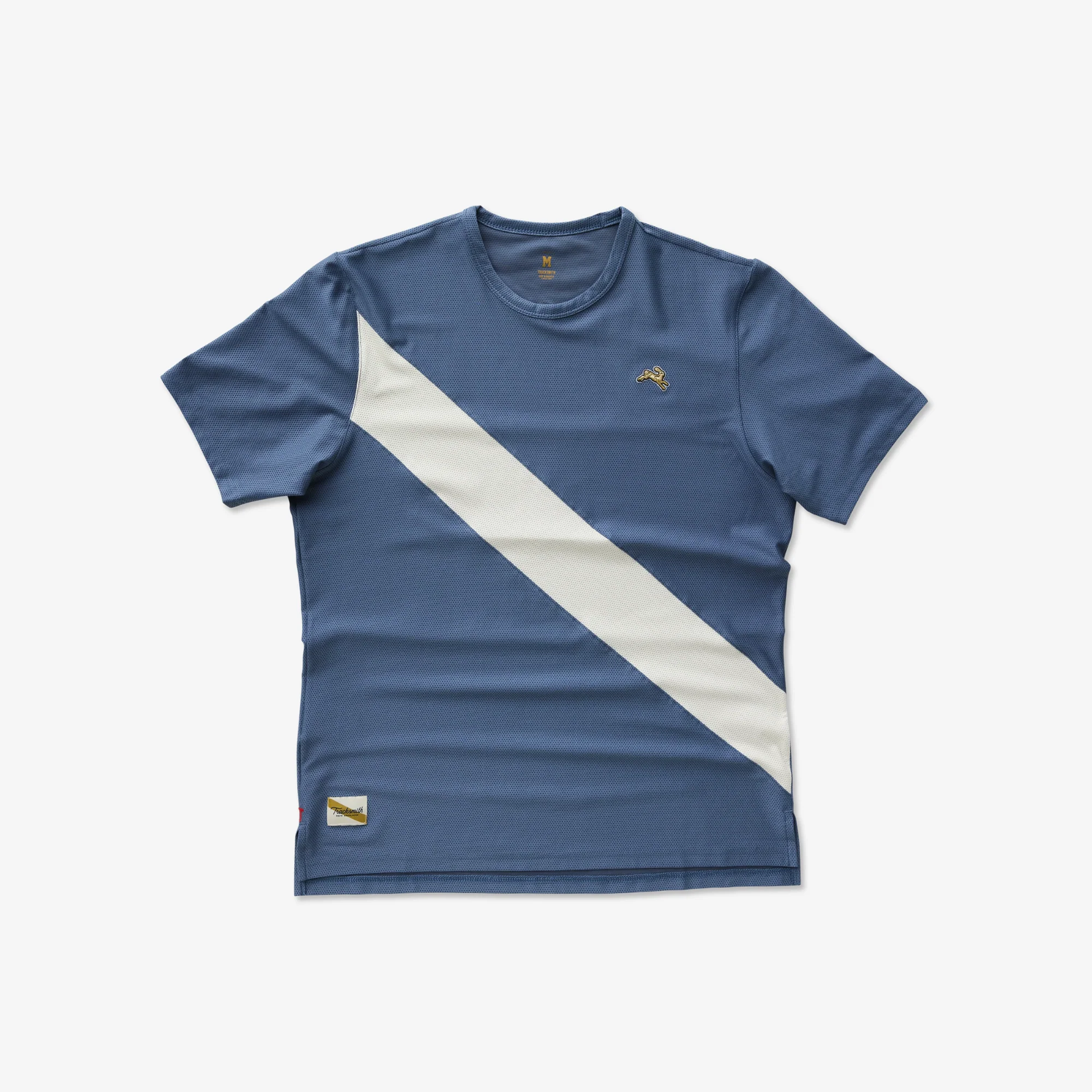 Tracksmith Van Cortlandt Tee Mens Bering Sea/Ivory